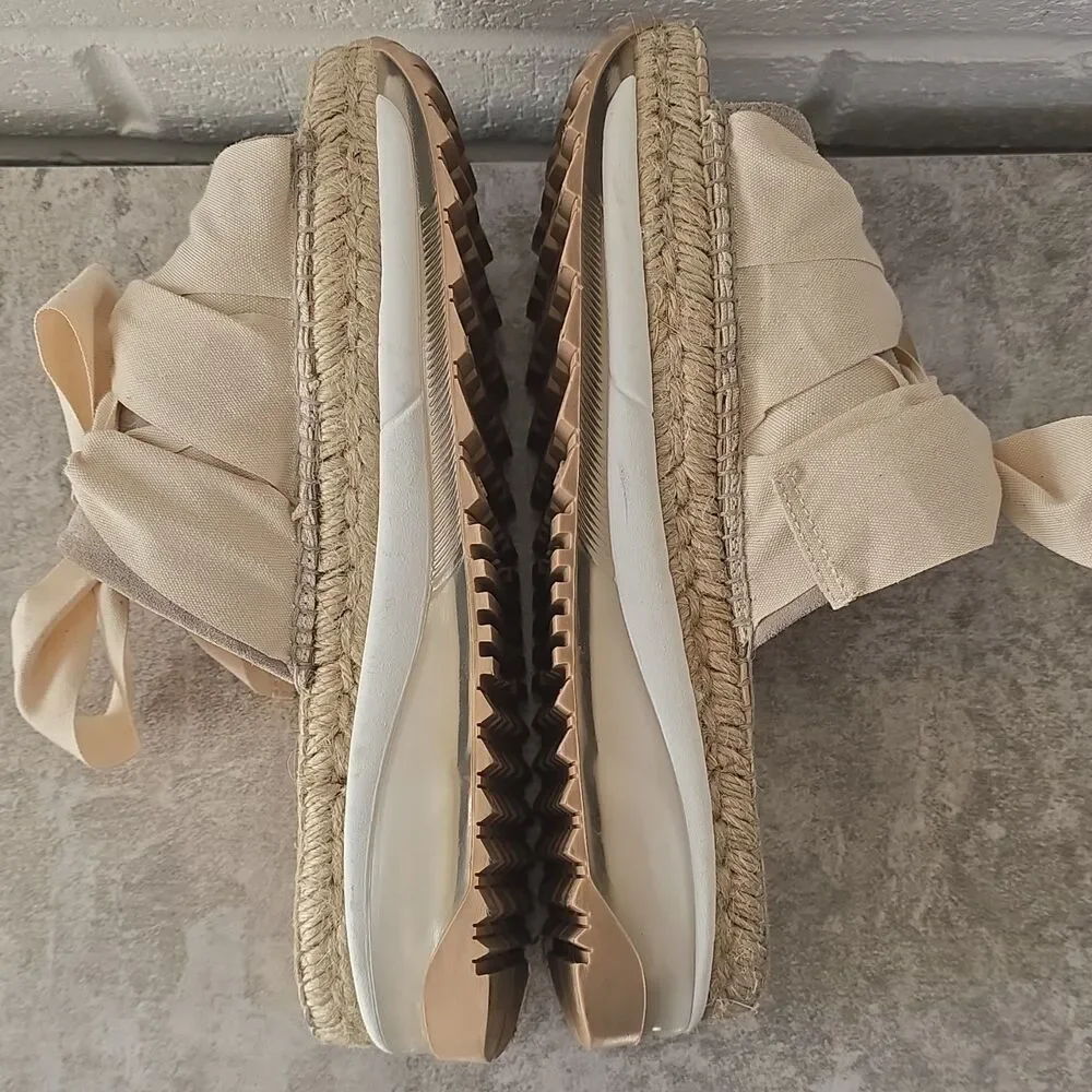 178$ Free People Chapmin Sport Platform Sandal (Women) Size EU 38 US 8 Ivory